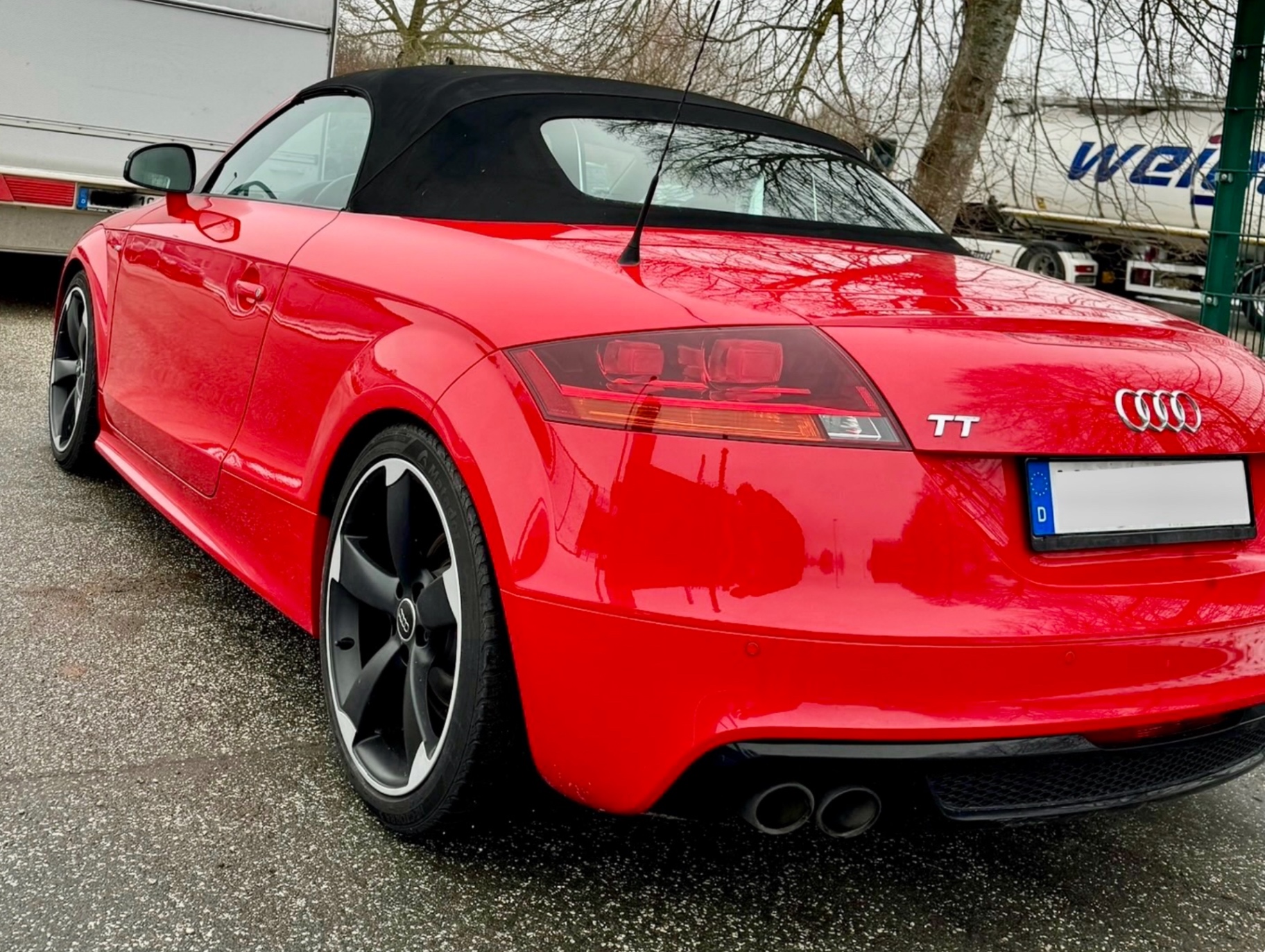 Audi TT Roadster – Vandalismus-Schaden – nach der Bearbeitung bei SH GlanzWerk Dätgen